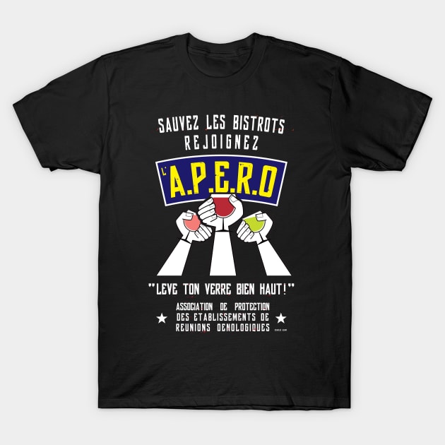 Sauvez les Bistrots, rejoignez l'APERO T-Shirt by Charlie Adam Design Shop